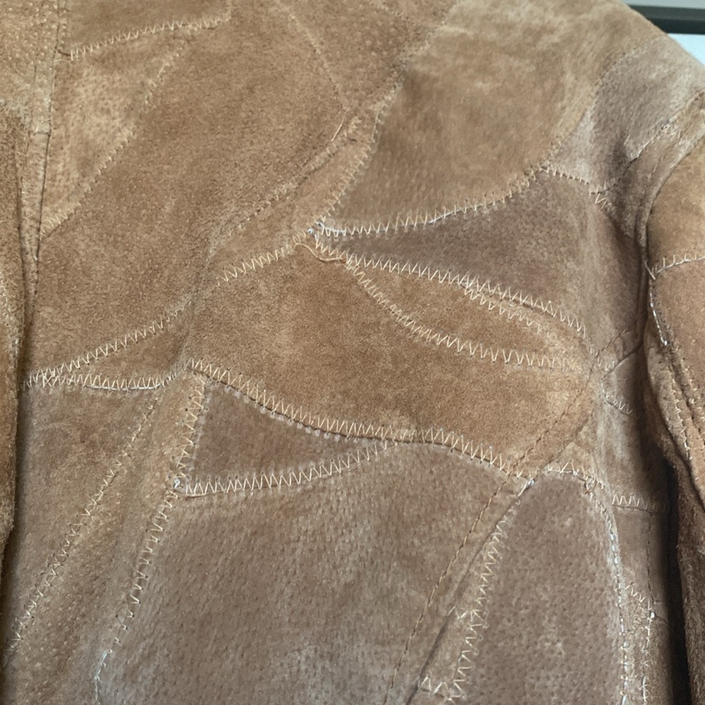 Leather Works Patchwork Leather Jacket Womens 3XL… - image 10